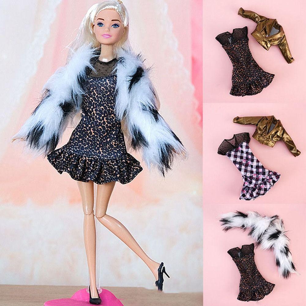 Bộ Quần Áo Thời Trang Mùa Đông Cho Búp Bê Barbie 1 / 6 / 29~32 cm myrong1hd