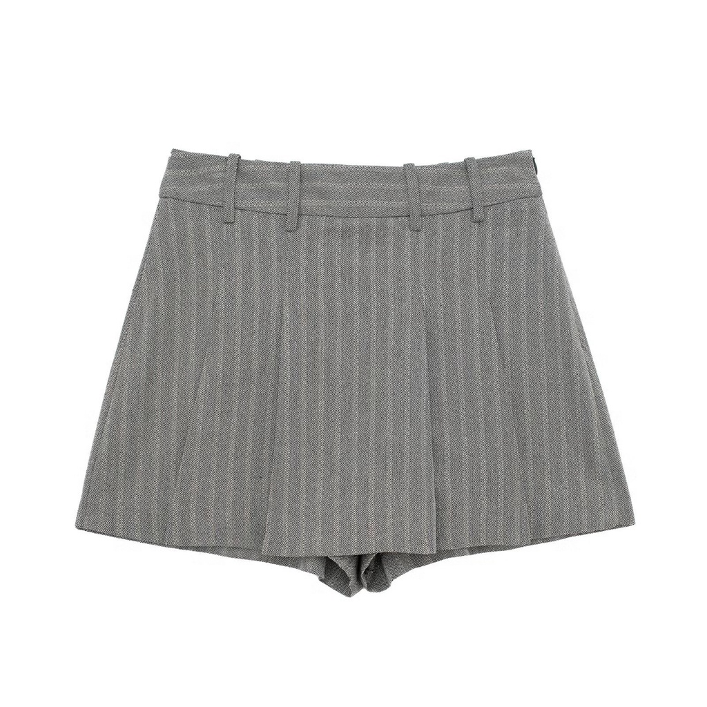 Set Áo Sát Nách Cổ Chữ v + Quần Đùi Lưng Cao Thời Trang 950024