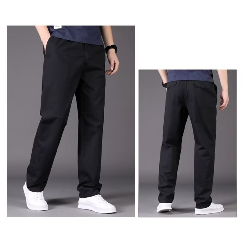 Quần Dài Ống Đứng Màu Trơn Đơn Giản Phong Cách vintage Thời Trang Cho Nam Cỡ m-6xl