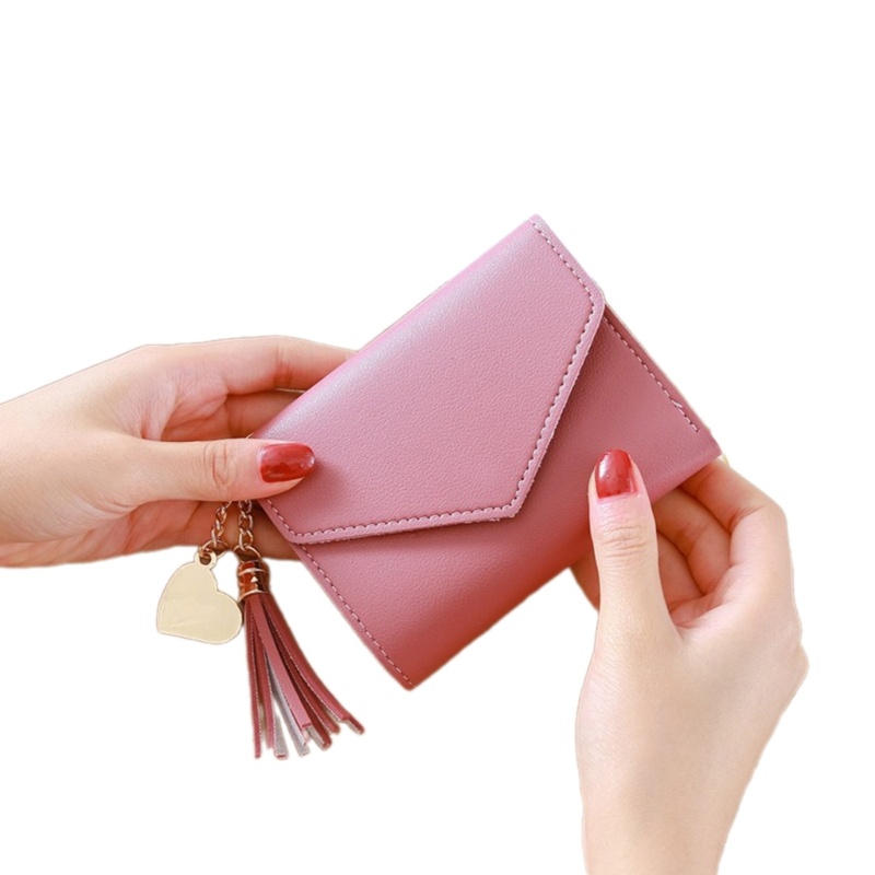 Ví Ngắn Đựng Thẻ Ngân Hàng / Danh Thiếp Có Tua Rua