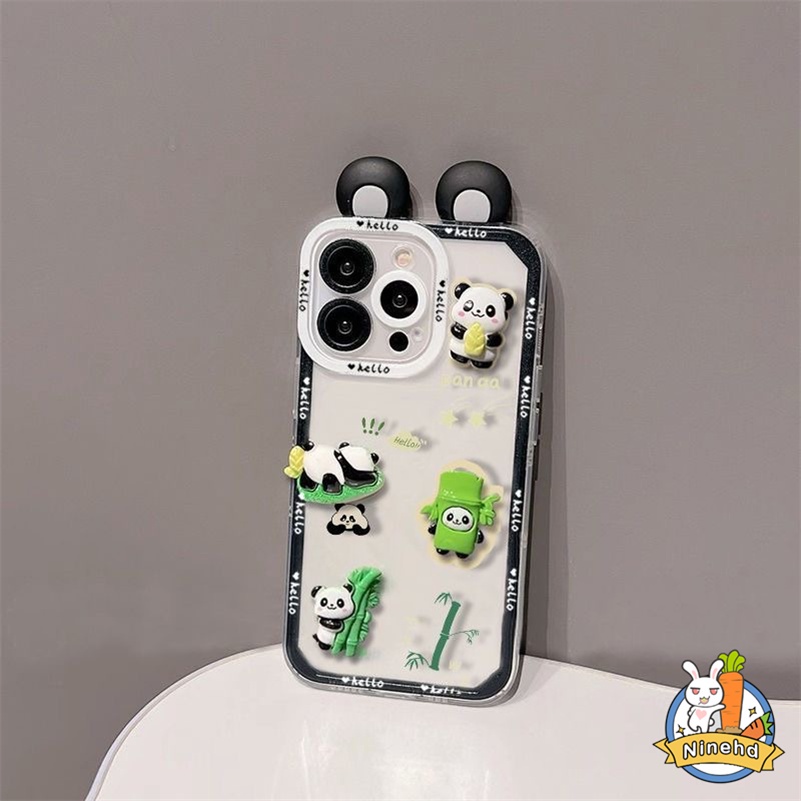 Huawei Ốp Điện Thoại Silicon Hình Gấu Trúc 3d Cho Vivoy9Prime 2019 Nova9 7 7i 7Sepro Nova5T 4e 3i y7a y9s P30Lite Mate40 30Pro Honor8X