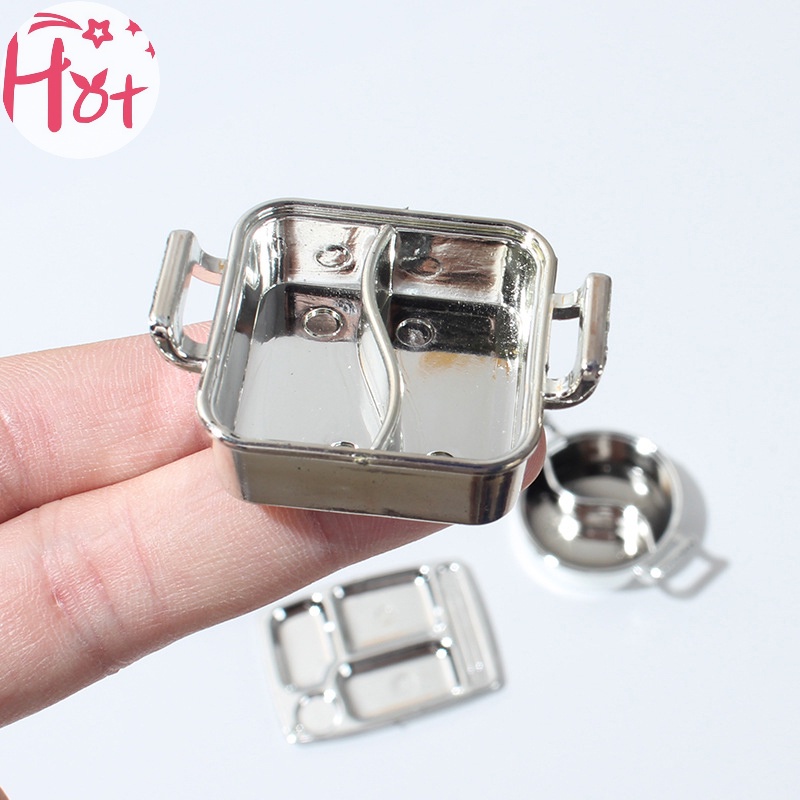 Jr Nồi Nấu Ăn mini Tỉ Lệ 1 / 12 Trang Trí Nhà Búp Bê vn