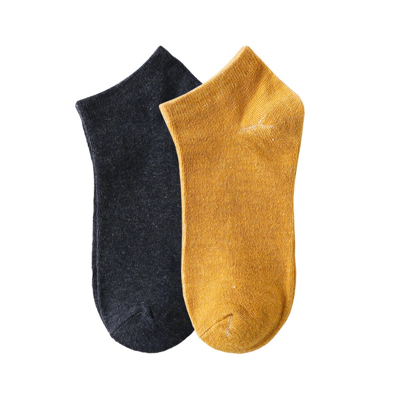 Đôi Vớ cotton NgắN MàU Trơn ChốNg Rơi Cho Nam