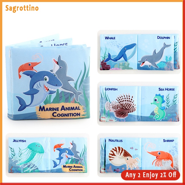 Sag Sách Vải Ba Chiều Hình Khủng Long Đại Dương Ba Chiều Có Âm Thanh Giáo Dục Sớm Dành Cho Trẻ Em