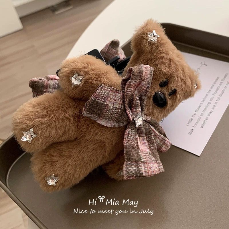 Búp Bê Âm Thanh mr... mr... Handou Kẹp Tóc Hình Chú Gấu teddy / Cá Mập Nhồi Bông Nhỏ Xinh Xắn Cxbpi01.vn1011