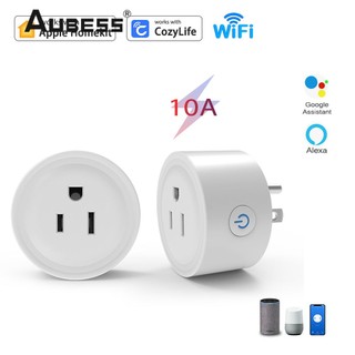 Aubess homekit ổ cắm thông minh tiêu chuẩn mỹ ổ cắm wifi siri điều khiển bằng giọng nói ứng dụng cosylife với điều khiển bằng giọng nói alexa và hẹn giờ từ xa