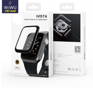 Wiwu ivista bộ 2 miếng dán bảo vệ đồng hồ smart watch 7 size 41 mm 45 mm, series 6, se, 5, 4 / 40 mm, 44mm, 38 mm