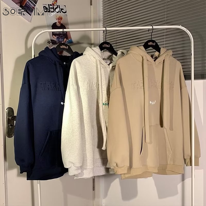 SOERVIMY Áo Khoác hoodie áo khoác nữ zip hoodie fashionable chic Korean Thoải mái WWY23A01IT 41Z231012