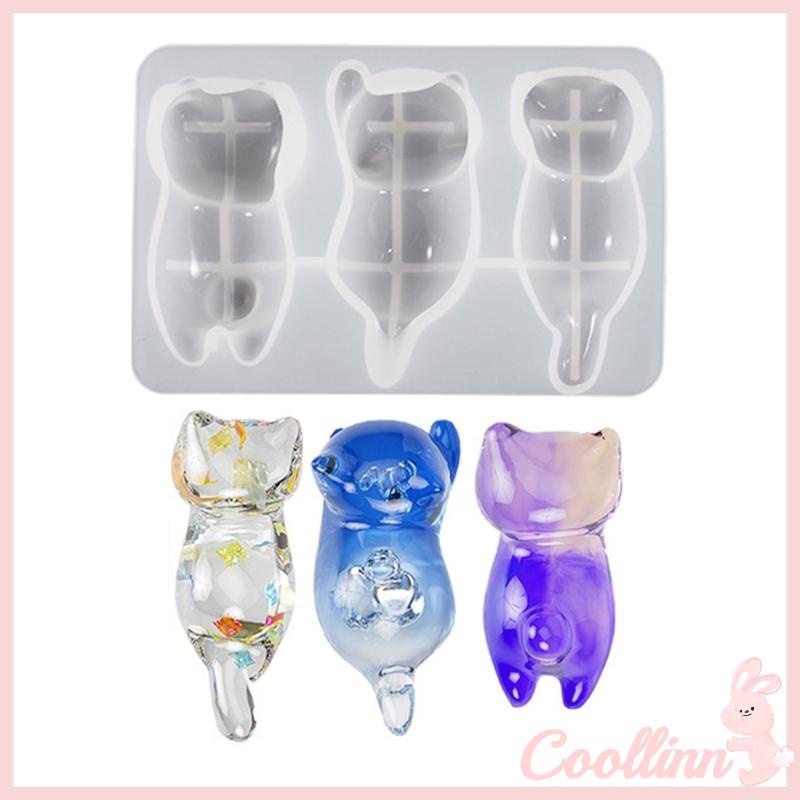 Khuôn silicone Làm Mặt Dây Chuyền Hình Mèo Nhỏ diy