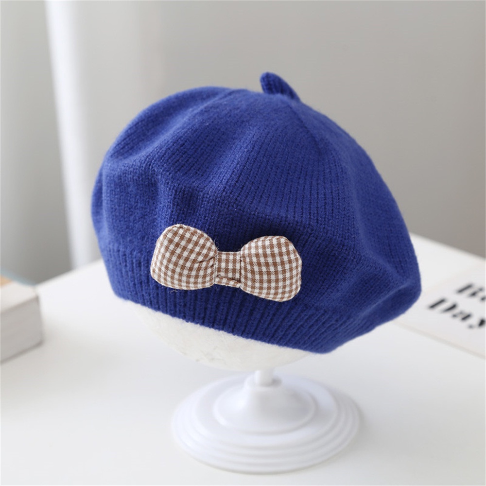 Mũ trẻ em Mũ ấm Phụ kiện đan mũ nồi dệt kim thời trang Mũ nồi thoải mái Mũ móc bền Mũ nơ Mũ len Mũ len
