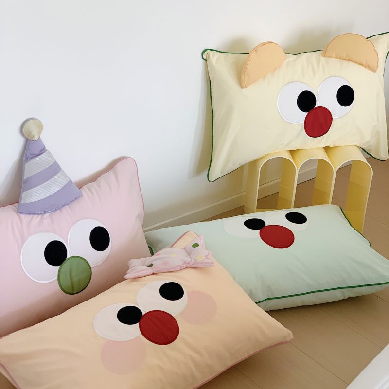Vỏ Gối cotton Nguyên Chất 30 * 50 48 * 74cm Có Thể Giặt Sạch Dành Cho Bé