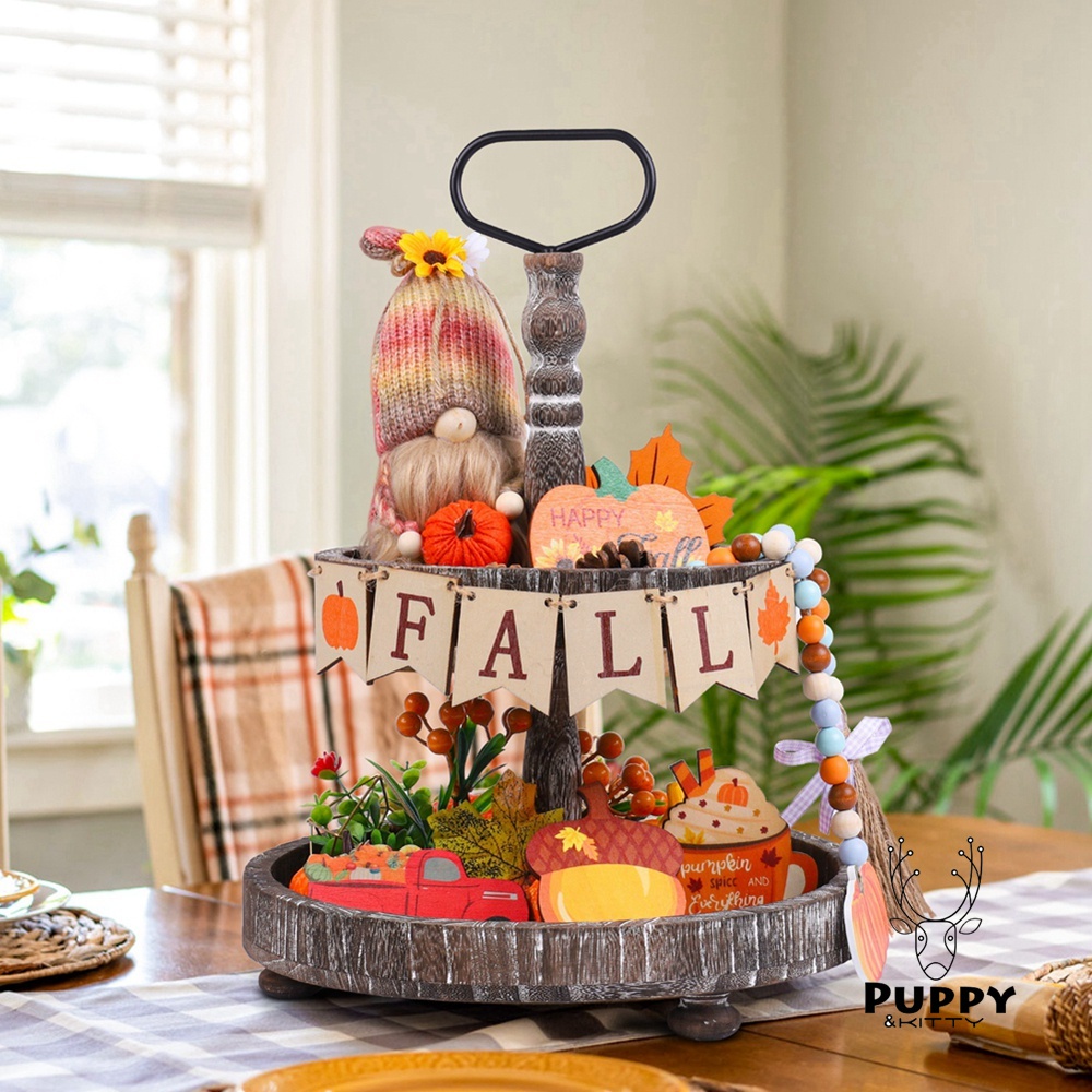 Rơi Vòng Hoa Chuỗi Hạt Gỗ Phối Tua Rua Treo Tường Trang Trí