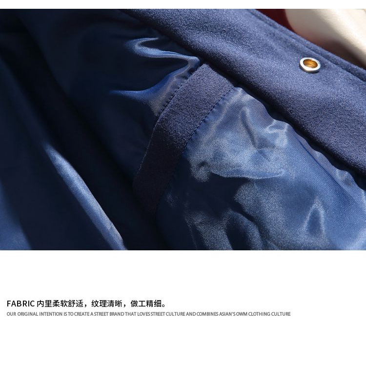 Áo Khoác Bóng Chày Dáng Rộng Có Thêu Chữ Thời Trang Cá Tính Cho Nam