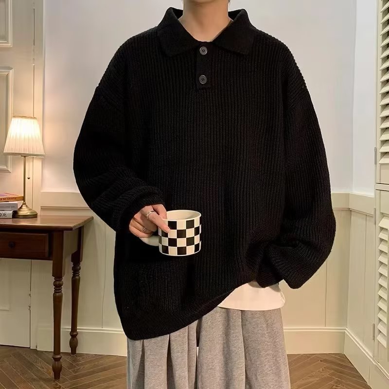 Áo sweater Dày Dặn Màu Trơn Thời Trang Thu Đông Hàn Quốc Chất Lượng Cao Cho Nam