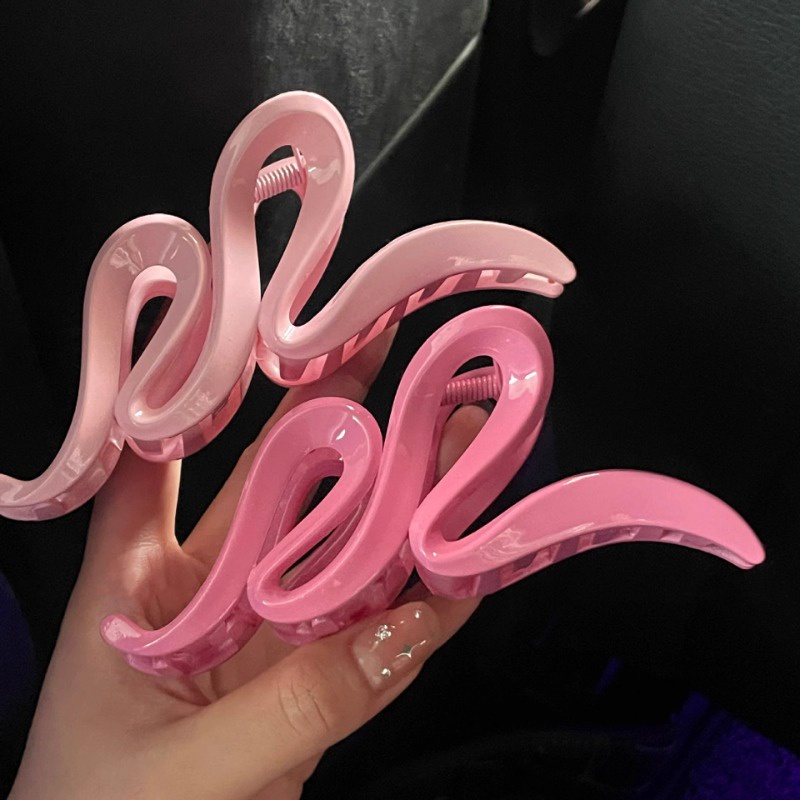 Kẹp Tóc Cài Tóc acrylic Màu Hồng Ngọt Ngào Cho Bé Gái