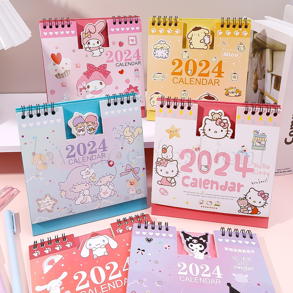 Lịch Để Bàn mini Hình sanrio hello kitty