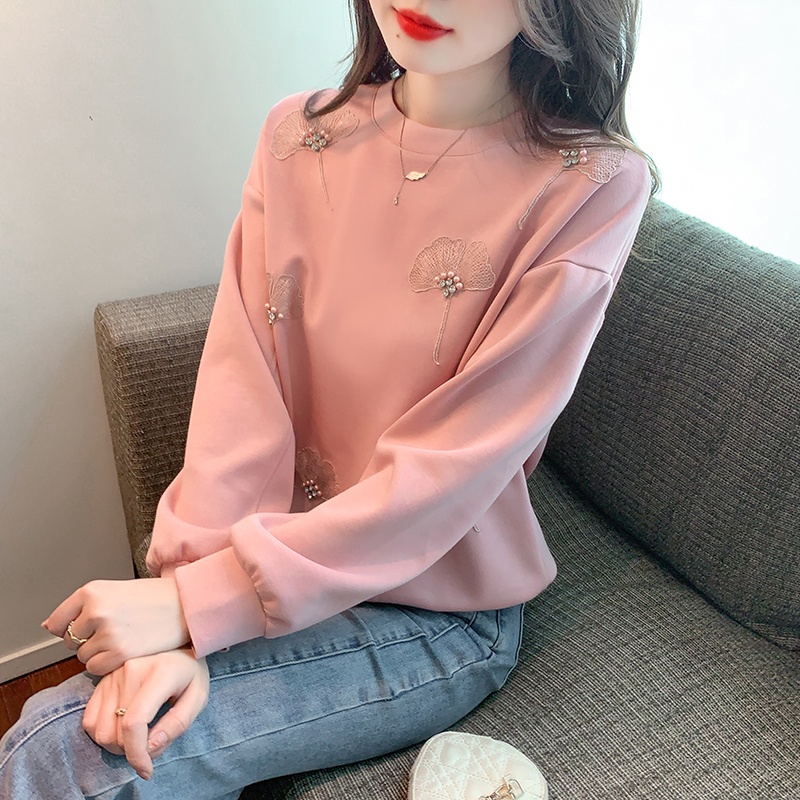 Ảnh Thật Áo Chui Đầu Cổ Tròn Che Phủ Toàn Diện Phong Cách Hàn Quốc Ngọ