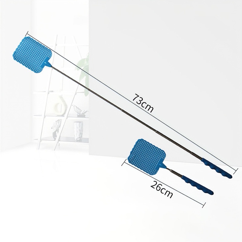 Vỉ đập đa năng ruồi bằng nhựa dẻo gia đình, có thể co giãn 26-73cm-MOMMY