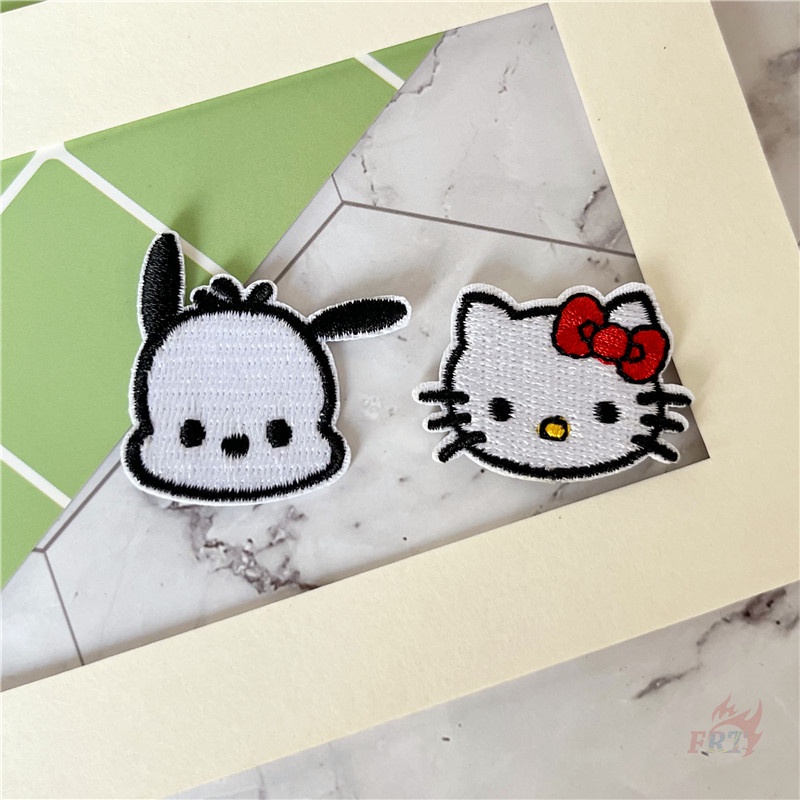 ♥ Con Dấu Trang Trí Hình Chú Mèo Đáng Yêu ♥ 1 Miếng Vá Ủi Thêu Hình chococat / keroppi / pochacco / cinnamoroll