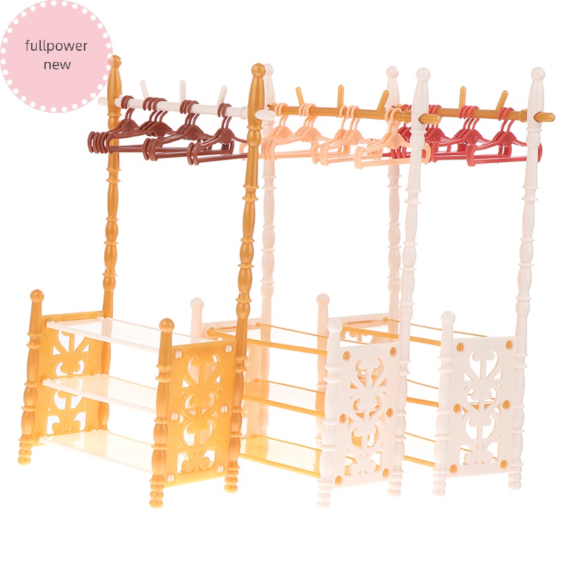 Fullpowernew 1 Bộ Móc Treo Quần Áo Búp Bê 30cm vn