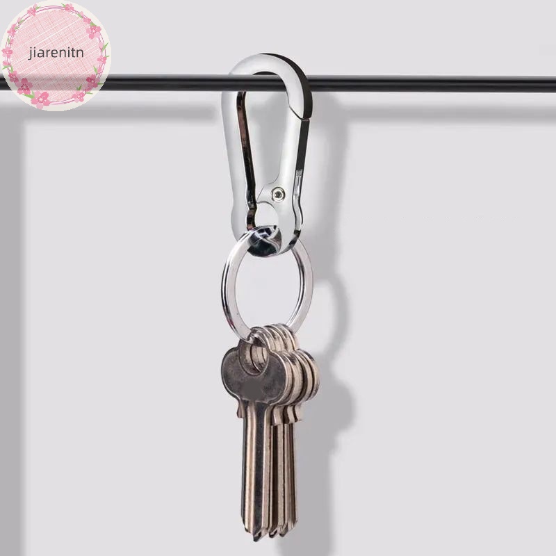 Jiarenitn Móc Chìa Khóa Bằng Thép Không Gỉ Hình Móng Ngựa Chống Thất Lạc Thời Trang Cho Nam vn