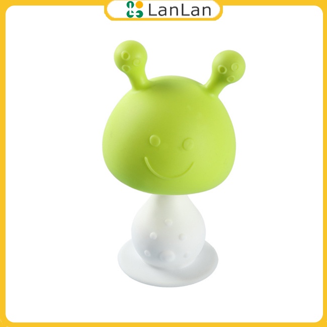 Lanlan Dụng Cụ Cho Bé Ăn Bằng Silicon Hình Nấm