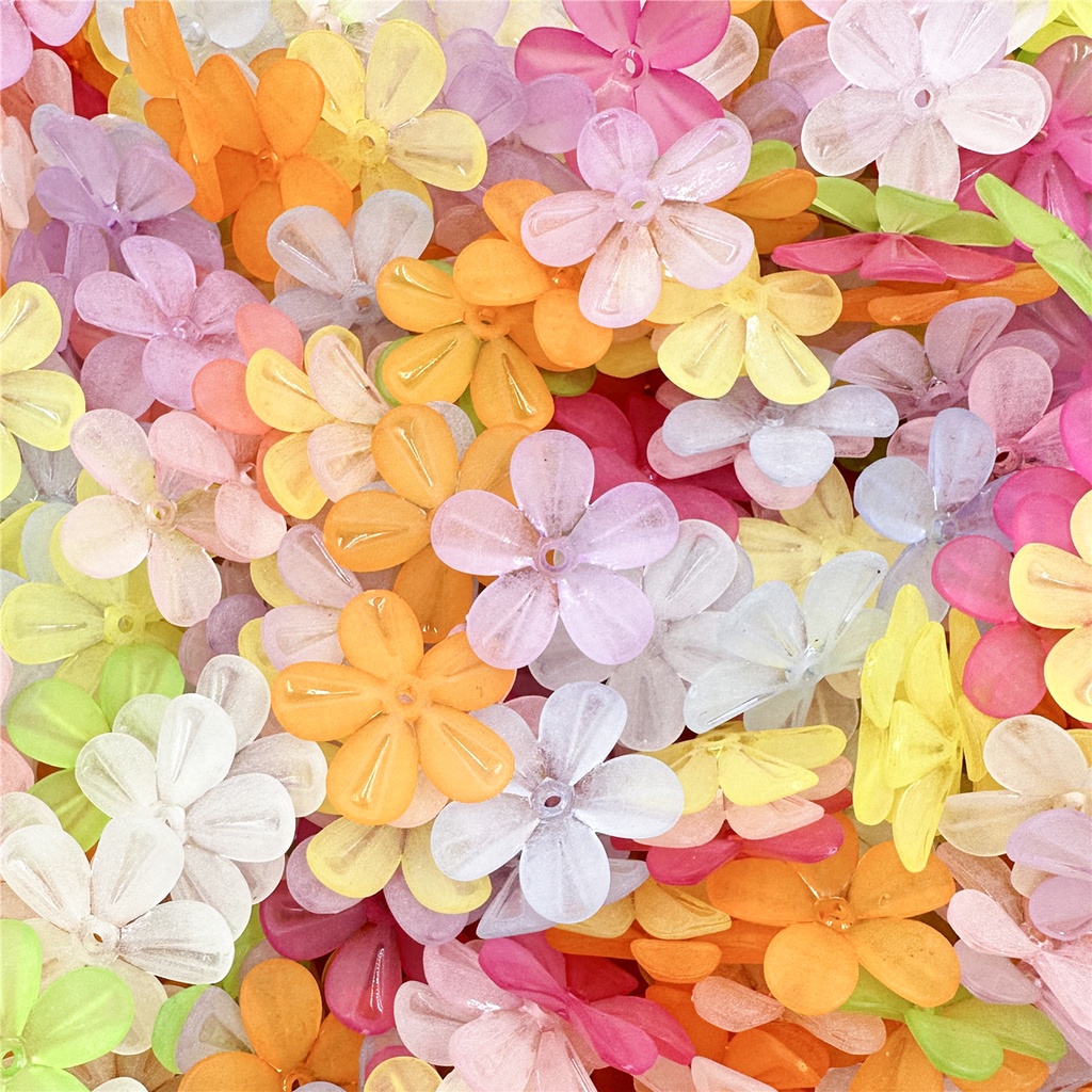 Set 10 Hạt Xỏ Lỗ Hình Hoa 28.5mm Dùng Để Làm Trang Sức Thủ Công