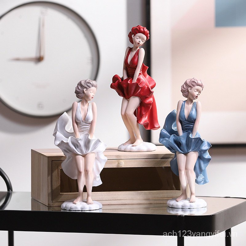 Tượng Cô Gái tatami Trang Trí Nội Thất Xinh Xắn
