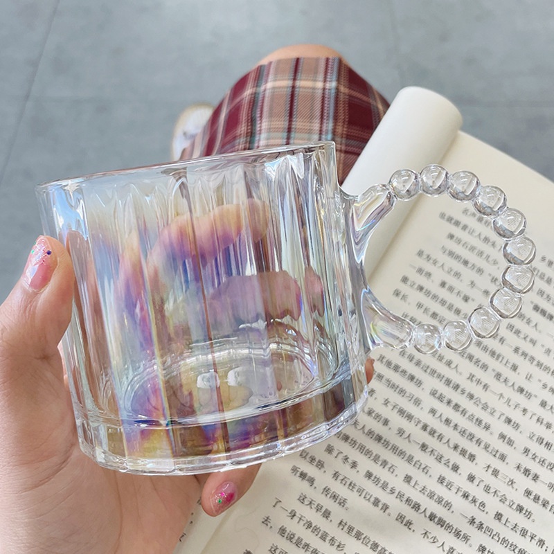 Kính Ly Thủy Tinh Uống Bia / Cà Phê Có Tay Cầm Dung Tích 280ml