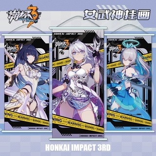 Bức tranh treo Honkai Impact 3 Elysia Herrscher of Human SILVERWING Herrscher of Finality Poster Anime YJ3E
