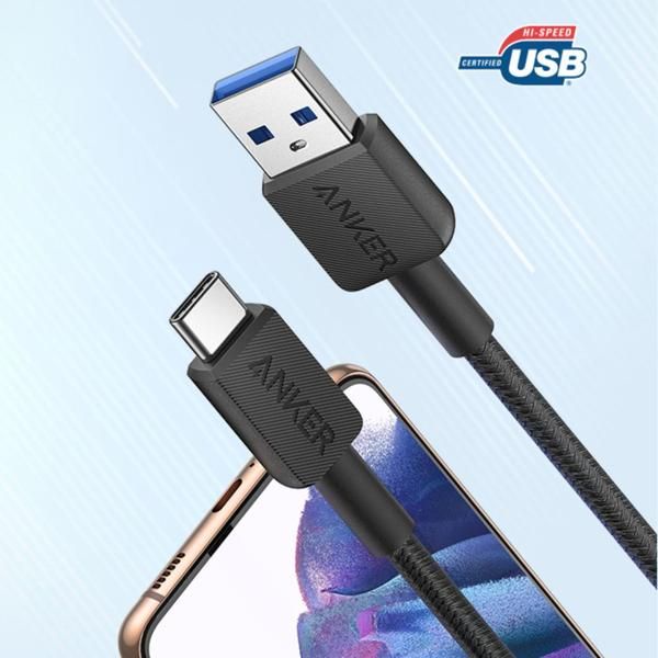 Cáp Anker 322 USB sang Type-C bọc nylon A81H5