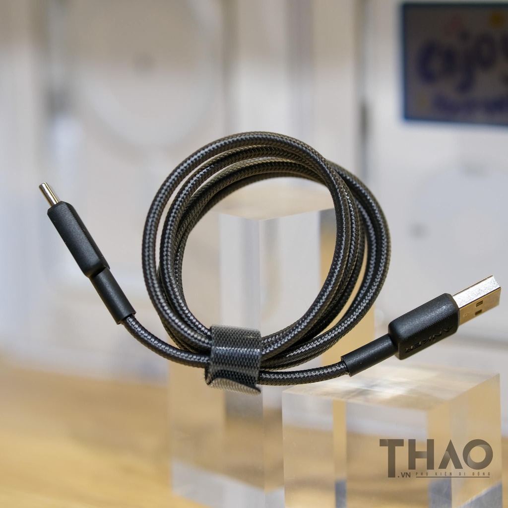 Cáp Anker 322 USB sang Type-C bọc nylon A81H5