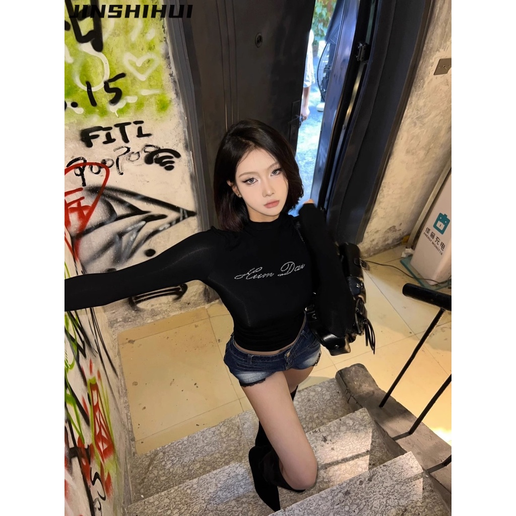 JINSHIHUI áo phông áo thun nữ croptop baby tee Thời trang Comfortable Hàn Phong Stylish WMY23A0V94 43Z231026