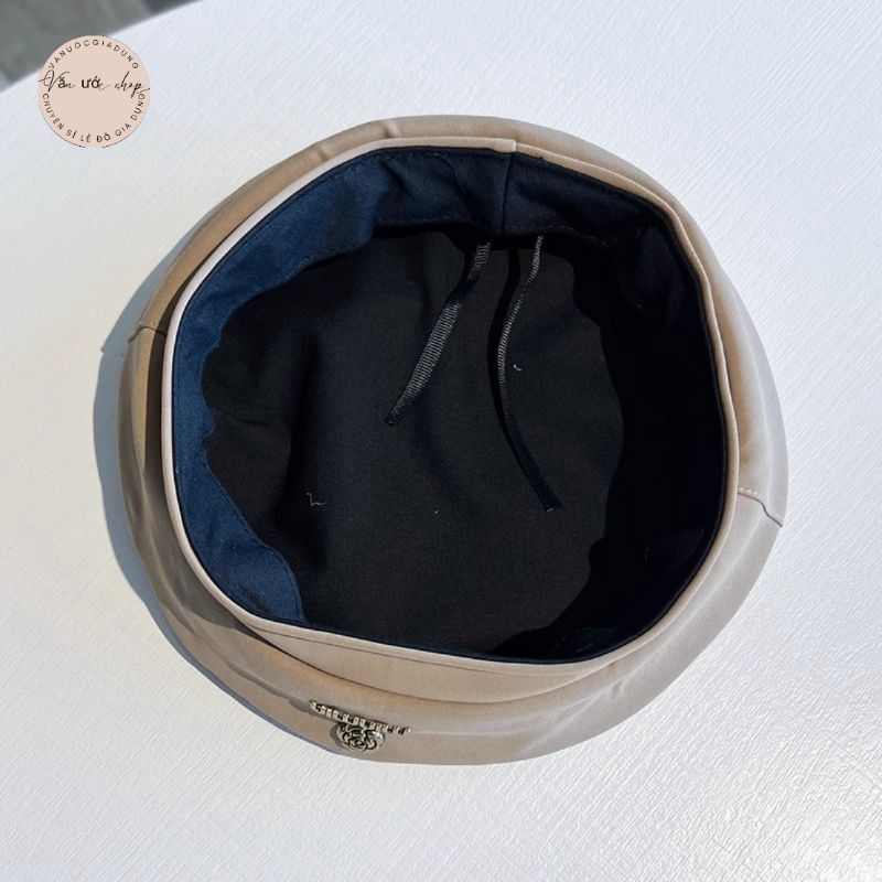 Mũ Beret Mỏng Ba Chiều In Họa Tiết Hoa Phong Cách Hàn Quốc Cổ Điển Thời Trang Xuân Hè Dành Cho Bạn Nữ