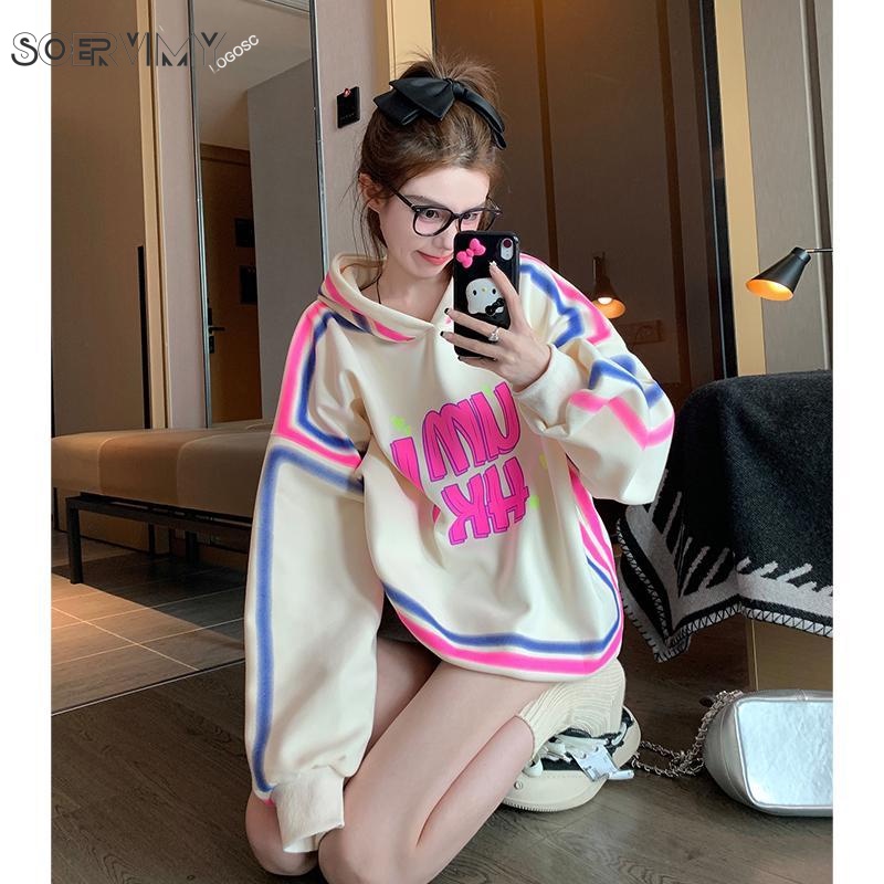 SOERVIMY Áo Khoác hoodie áo khoác nữ hoodie Popular INS trendy Fashion WWY23A0YEO 43Z231026