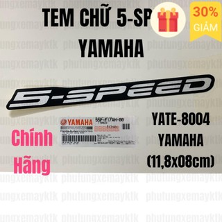Yate-8004-tem dán chữ 5-speed