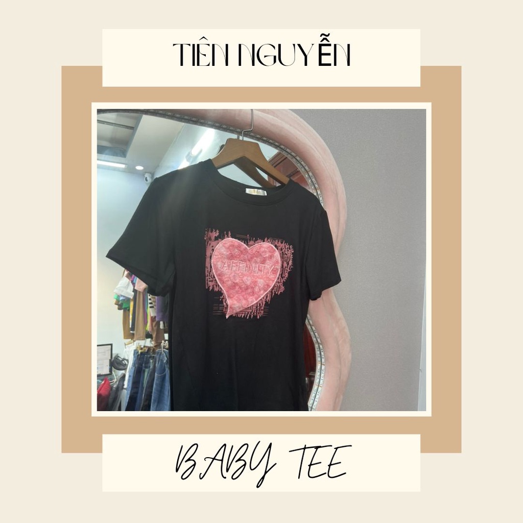 ÁO THUN PHOM BABY TEE TIM A39 BIG SIZE 55-90KG