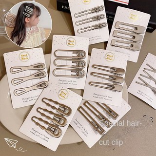 Set 3 kẹp tóc kim loại mạ vàng 2k thời trang