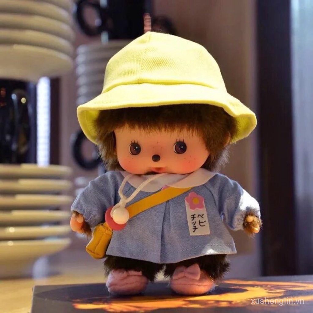 Mongolian monkey Qiqi plush small monkey 15cm kindergarten Mongolian Qiqi plush toy doll Doll Doll