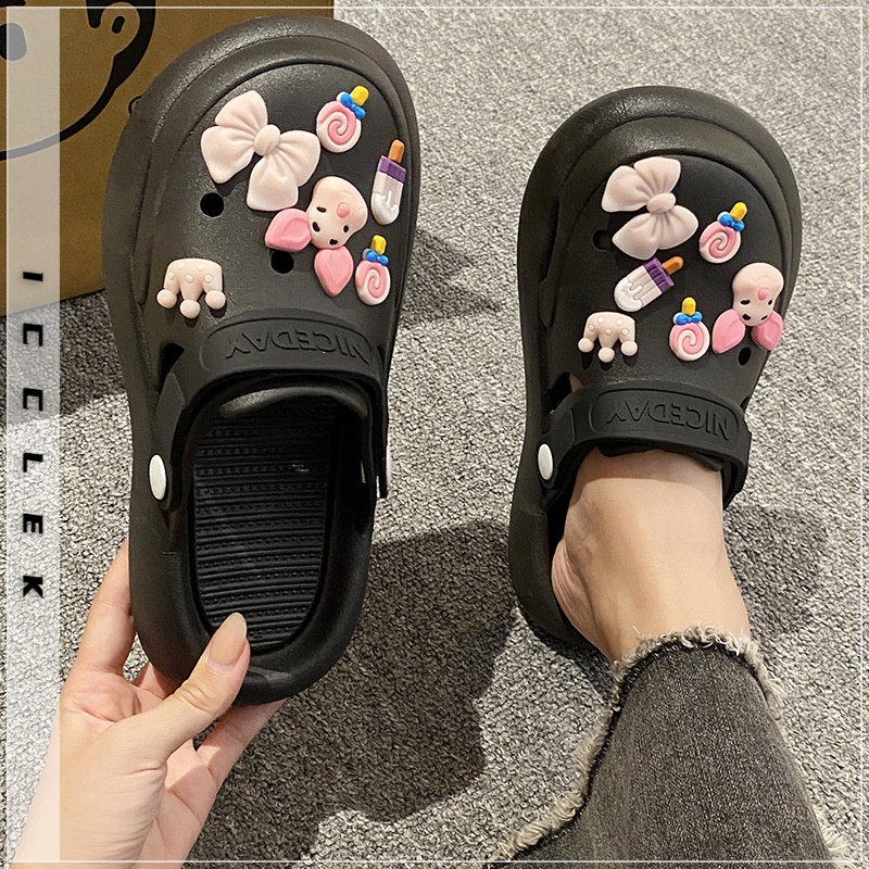 ICCLEK dép cross dép sandal nữ dép bánh mì nữ  Đẹp Năng động Bảnh bao Êm ái FBT23A132M 44Z231031