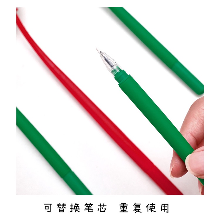 Bút chữ ký màu đen của sinh viên Văn phòng phẩm Giáng sinh món quà nhỏ Phim hoạt hình Giáng sinh Silicone Shaker Gel Pen