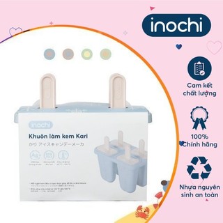 Khuôn làm kem Inochi-Kari tiện dụng màu Cam/Hồng/Xanh