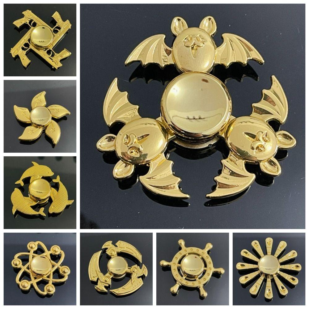Con Quay Đồ Chơi spinner BằNg Kim LoạI ĐồNg Thau, GiúP GiảM Stress