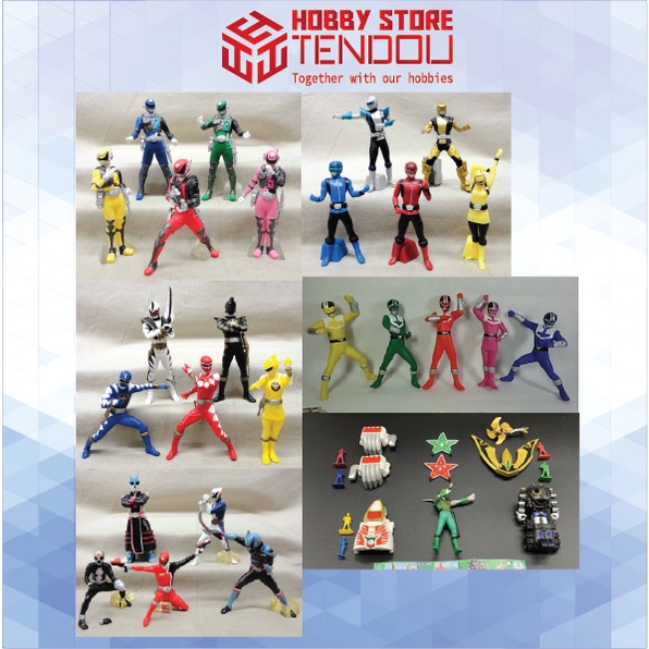 Mô Hình Tĩnh Siêu Nhân Super Sentai Full TeamTặng ô tô