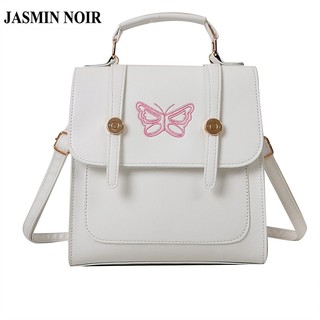 Jasmin noir Balo Da pu Phối Lông Xù Thời Trang Trẻ Trung Dành Cho Nữ