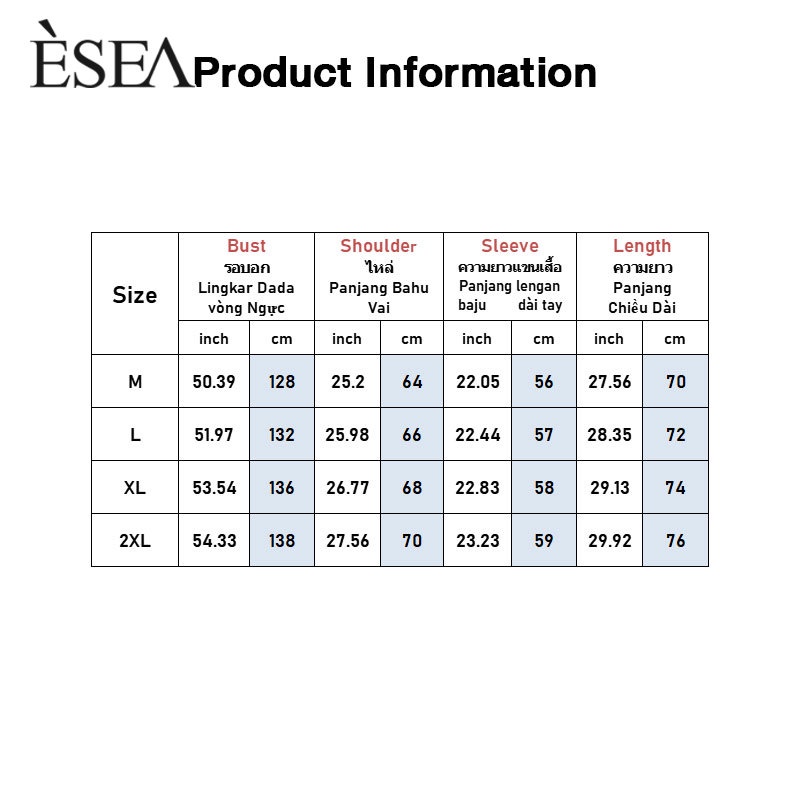 Esea Áo Khoác Dáng Rộng Dày Dặn Ấm Áp Phong Cách hong kong Thời Trang Mùa Đông Cho Nam Và Nữ