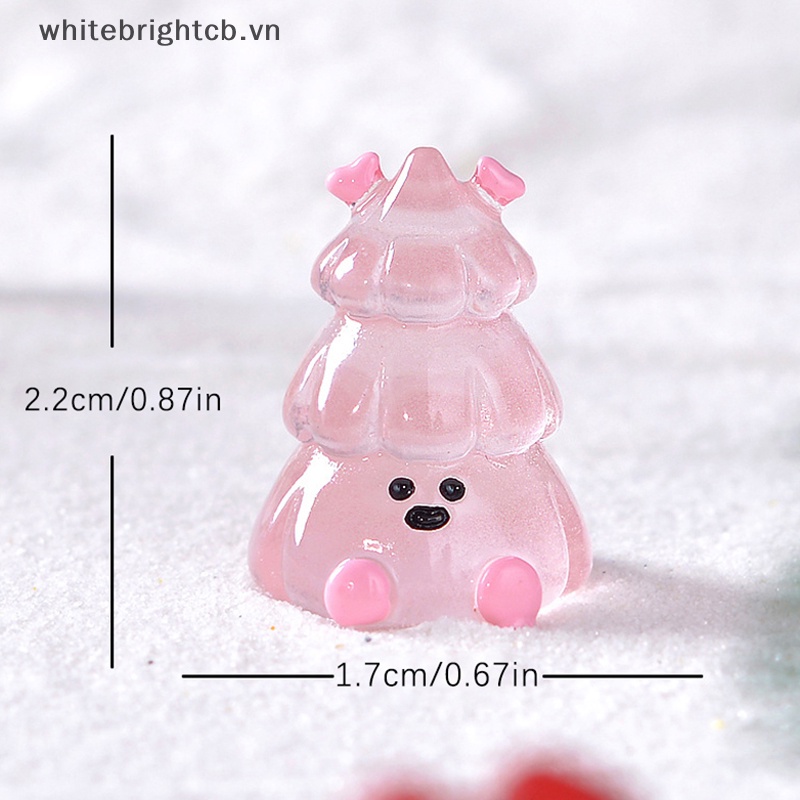 1 Mô Hình Cây Thông Giáng Sinh mini Bằng Nhựa resin Trang Trí Tiểu Cảnh