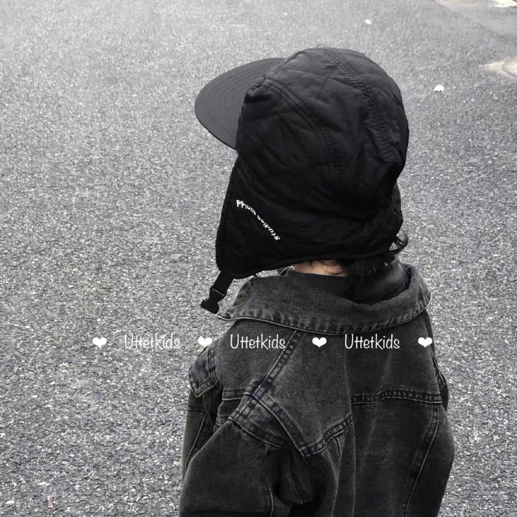 MŨ LÓT BÔNG CHE TAI CHỐNG GIÓ GO BEARS PHONG CÁCH HÀN QUỐC CHO BÉ GÁI VÀ BÉ TRAI