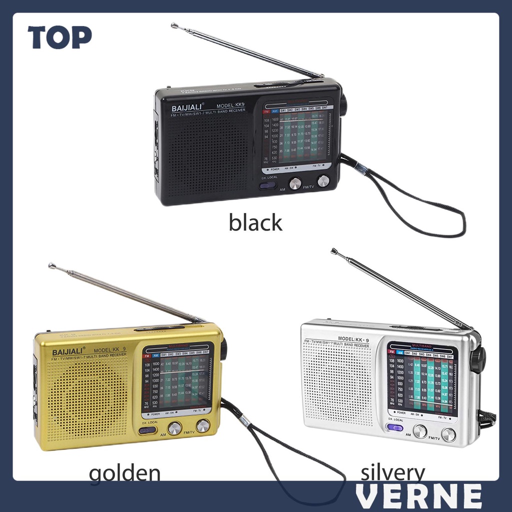 Loa radio mini Cầm Tay Phong Cách Cổ Điển sw am fm Có Thể Dựng Lại Thời Tiết