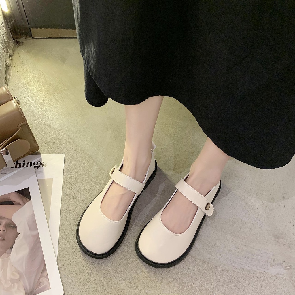 Giày mary jane Đế Bằng Thời Trang Cho Nữ